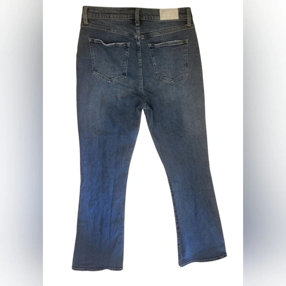 Pistola Anthropologie Dana High Rise Classic Flare Hyde Denim Jeans Sz 29 (8)